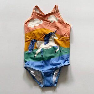 NEW Hanna Andersson Girl Unicorn 1-piece Swimsuit 3T or 2T